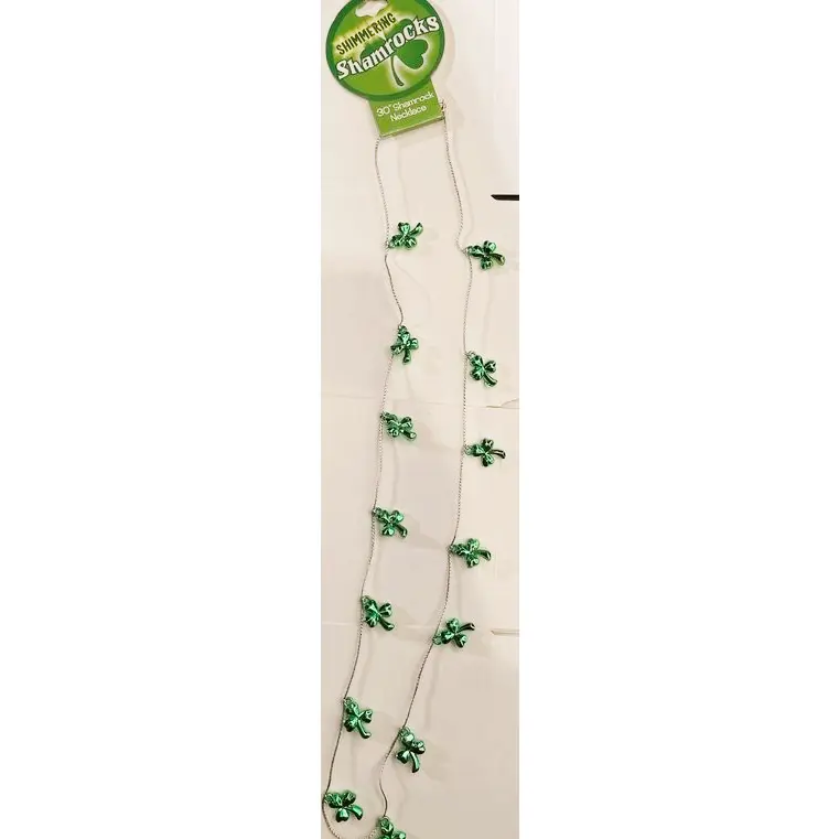 30" Shamrock Necklace