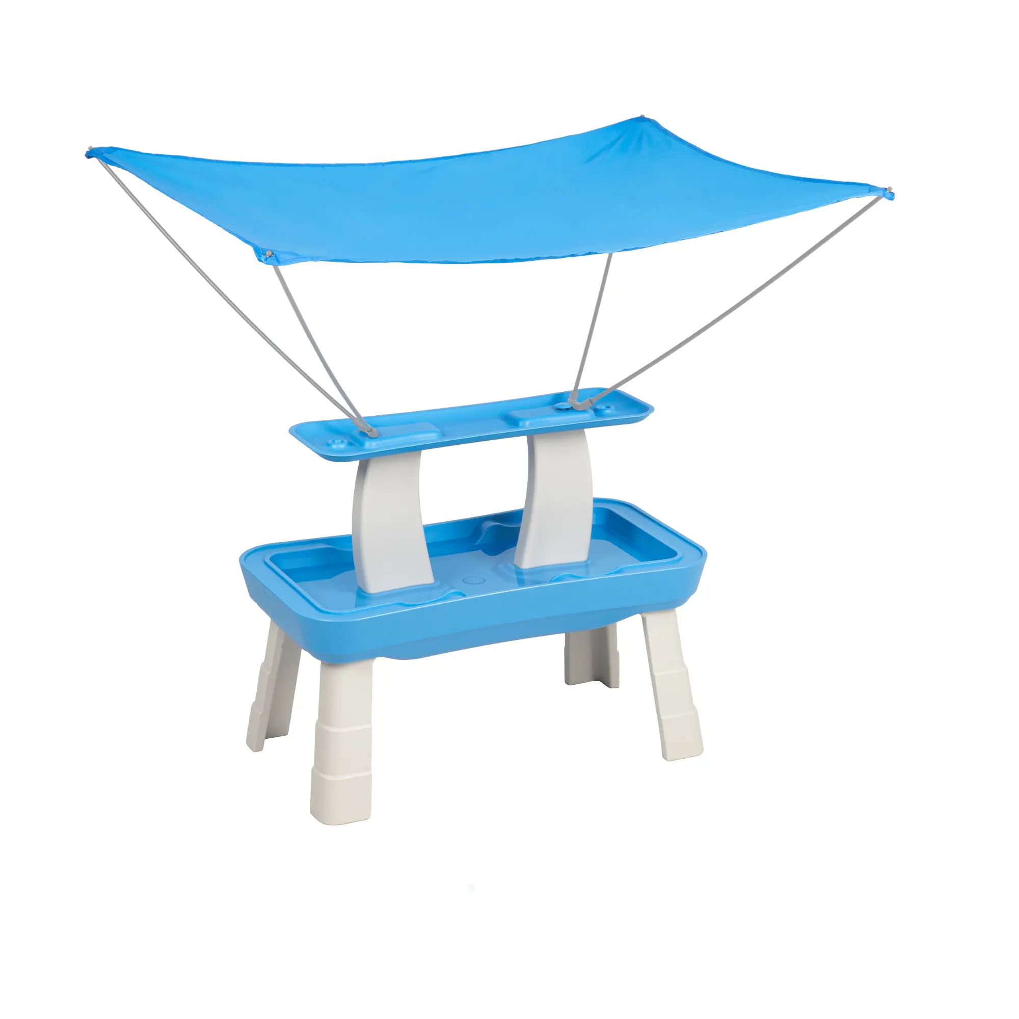 GoSports Water Table with Pump with Shade Canopy for Toddlers Ages 1.5 - 4 Years -Outdoor Water Play Table for Kids with Integrated Circulating Water Pump