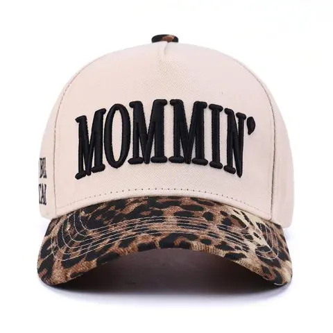 "Mommin" Women's Baseball Cap, Casual Hat, Embroidered Adjustable Cap, Canvas Vintage Hat, Embroidery Hat, Perfect Mother's Day Gift for Moms, Embroidered Baseball Caps