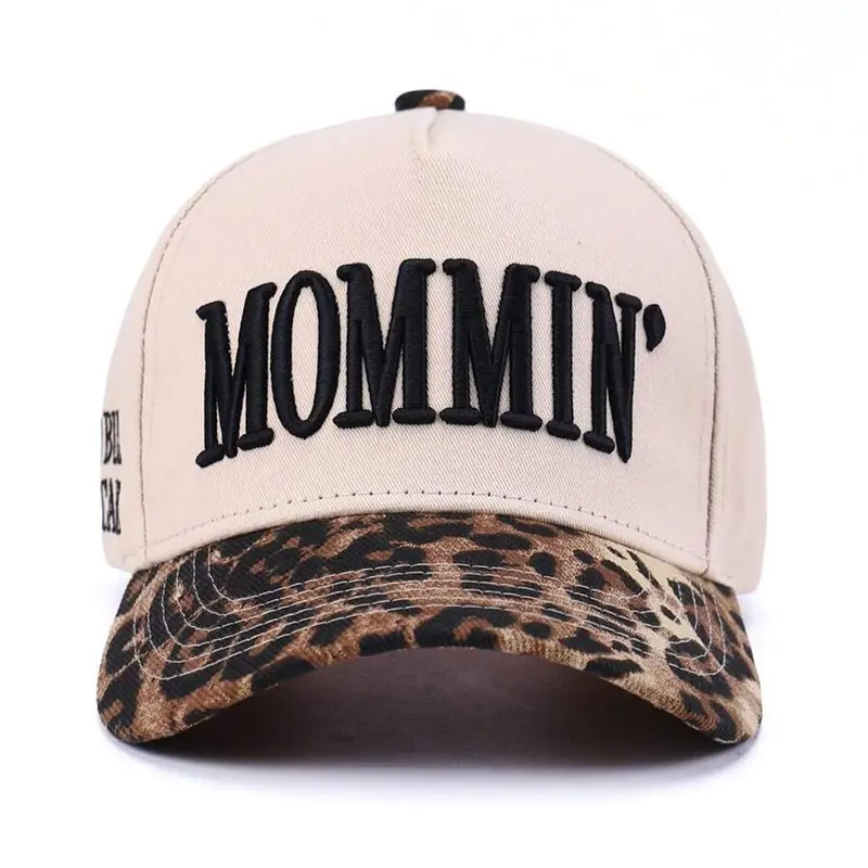 "Mommin" Women's Baseball Cap, Casual Hat, Embroidered Adjustable Cap, Canvas Vintage Hat, Embroidery Hat, Perfect Mother's Day Gift for Moms, Embroidered Baseball Caps