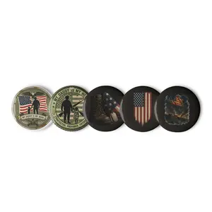 Assorted military Set of pin buttons