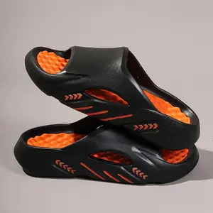 Mens  Slides-Comfortable Non-Slip Shoes With Open-Toe Desig nen's Beach Slippers Soft EVA Insoles Odor-Resistant Outdoor Beach Street Leisure Wear Casual Women Black Footwear Flipflop comfortablebras slidesGrey breathable design stay comfy Boy Tsinelas