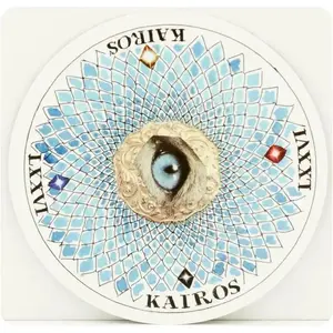 Oracle Cards Deck For Divination, Round Tarot Alternative for Self Discovery Spiritual Guidance Altar Supplies Circular Art Cards for Reflection Insight and Meditation Gift outdoorfun