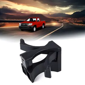 Center Console Cup Holder Divider Sub Assembly Insert, Car Organizer for Console, Premium Removable Black Plastic Stabilizer Fit For Toyota Tacoma 2005-2009, Sequoia 2008-2016
