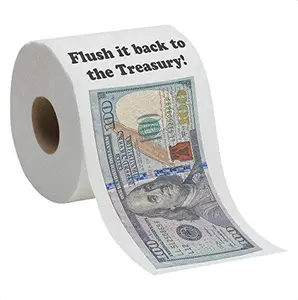 Funny Toilet Paper (100 Dollar Bill), Hilarious White Elephant Gift Christmas Stocking Stuffer Birthday Gift