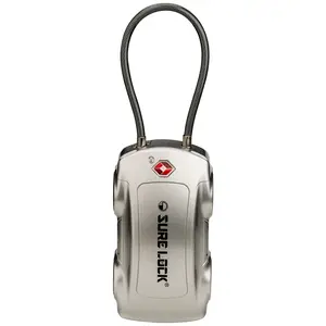 SURE LOCK TSA007 Approved 4-Digit Combination Luggage Lock - Car Shape Design Travel Lock for Suitcases, Backpacks & Gym Bags