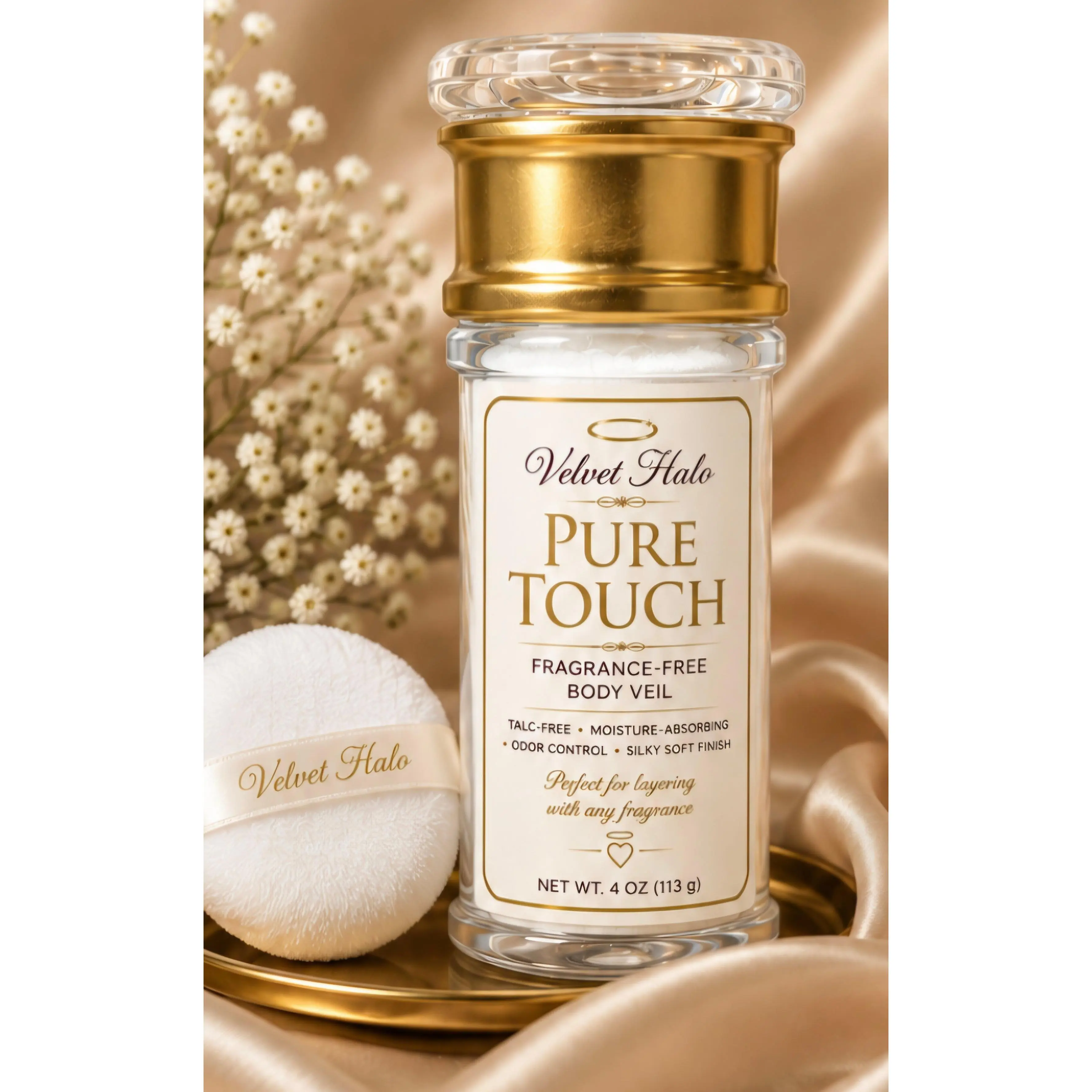 Pure Touch - Body Veil- unscented dusting powder for pulse points