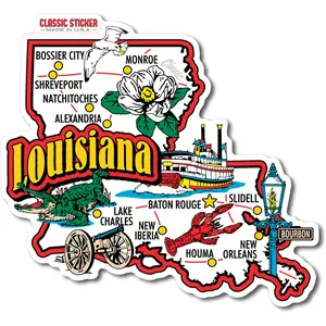 Louisiana Jumbo State Sticker by Classic Magnets