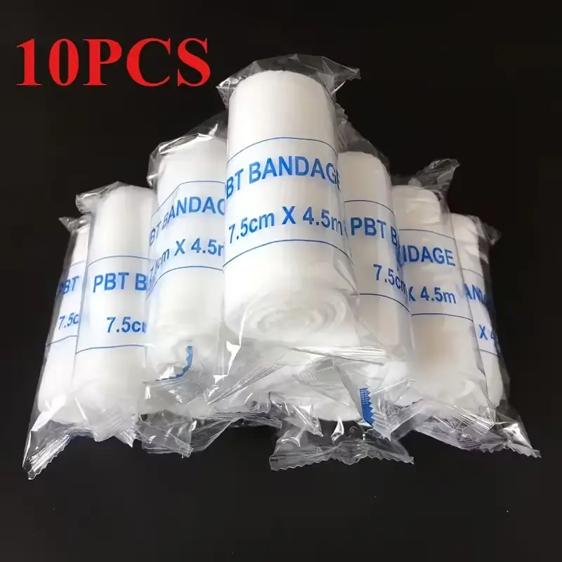 10 Pcs Elastic Bandages, Breathable Stretchy Care Wraps, Flexible Comfort Design, Finger, Elbow, Wrist, Shoulder, Leg Support, Trainer Bandage, Halloween Props, Sports Wrap