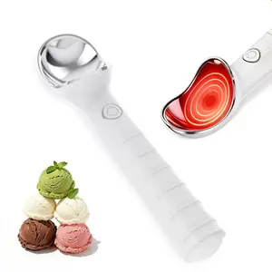 Portable Electric Heated Ice Cream Scoop, Type-C Rechargeable Easy to Clean Ice Cream Scooper, Ideal Summer Kitchen Gadget, Perfect Birthday Holiday Gift for Ice Cream Lovers, Home Kitchen Dessert Making Use