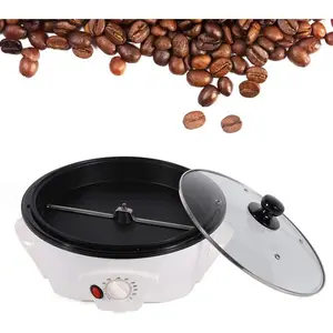 Commercial Coffee Bean Roaster 110V 1200W Electric Coffee Bean Roasting Machine for Nut, Peanut, Cashew, Household Bean Baker Roaster Adjustable Temperature from 100°c to 240°c