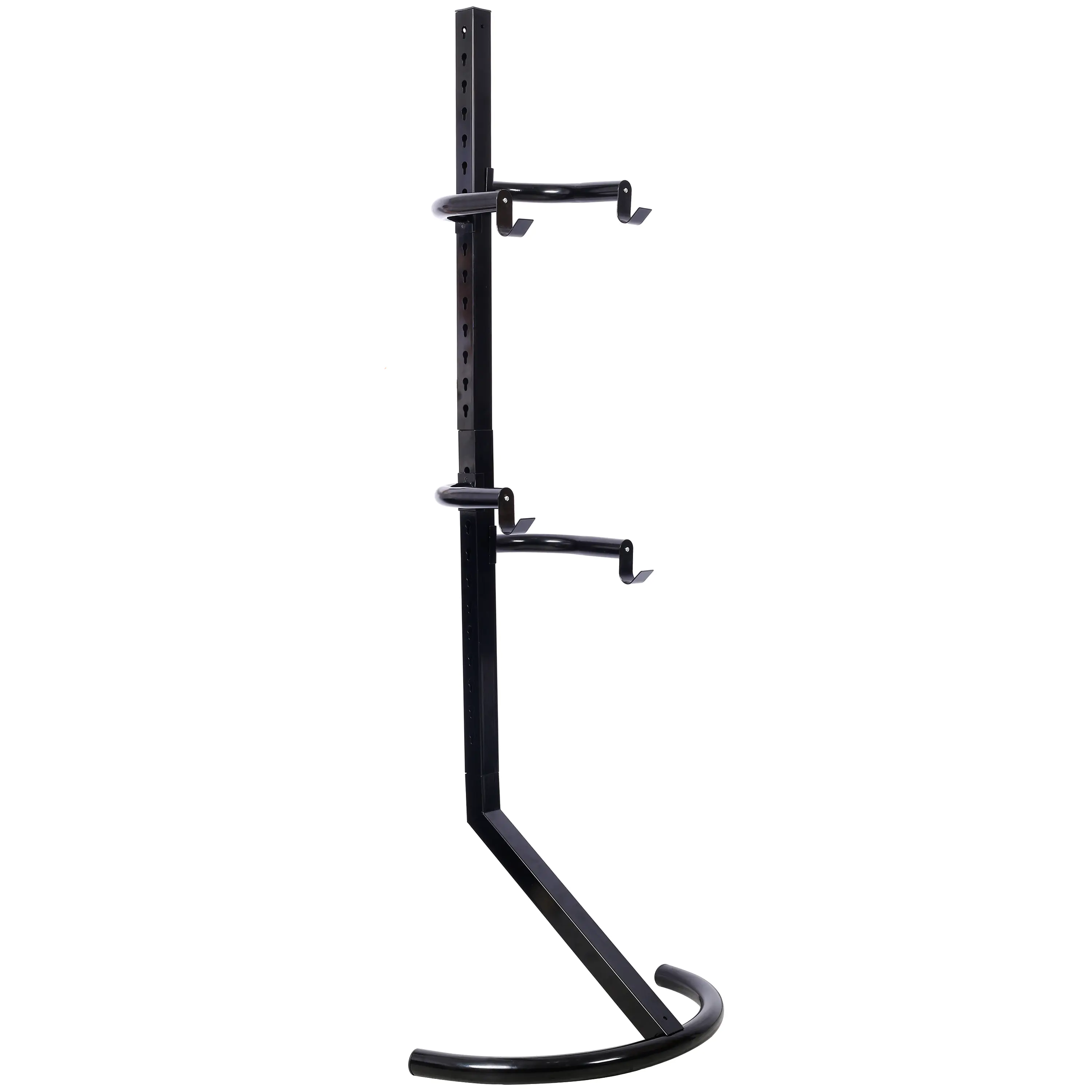 Heavy Duty Steel 2-Bike Vertical Wall Mount Bicycle Storage Rack with Vertical Hold, 200 lbs max Capacity, Adjustable Arms, Fits Most Bikes, Indoor Garage Use