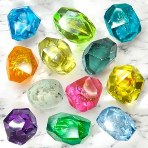 Evolution Stones - Handcrafted Resin Crystals for TCG & Decor - Fire Water Thunder Moon Leaf & More - Game Counters - Made in USA