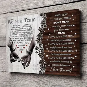 This couple's oil painting, themed "Meeting is Destiny," is an "I Love You" gift for couples.It's perfect as a birthday or anniversary gift for your loved one.Available as a poster or with a wooden inner frame.