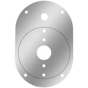 Iowa Customs – Stainless Steel Single Door Dome Light Plate for Peterbilt 389