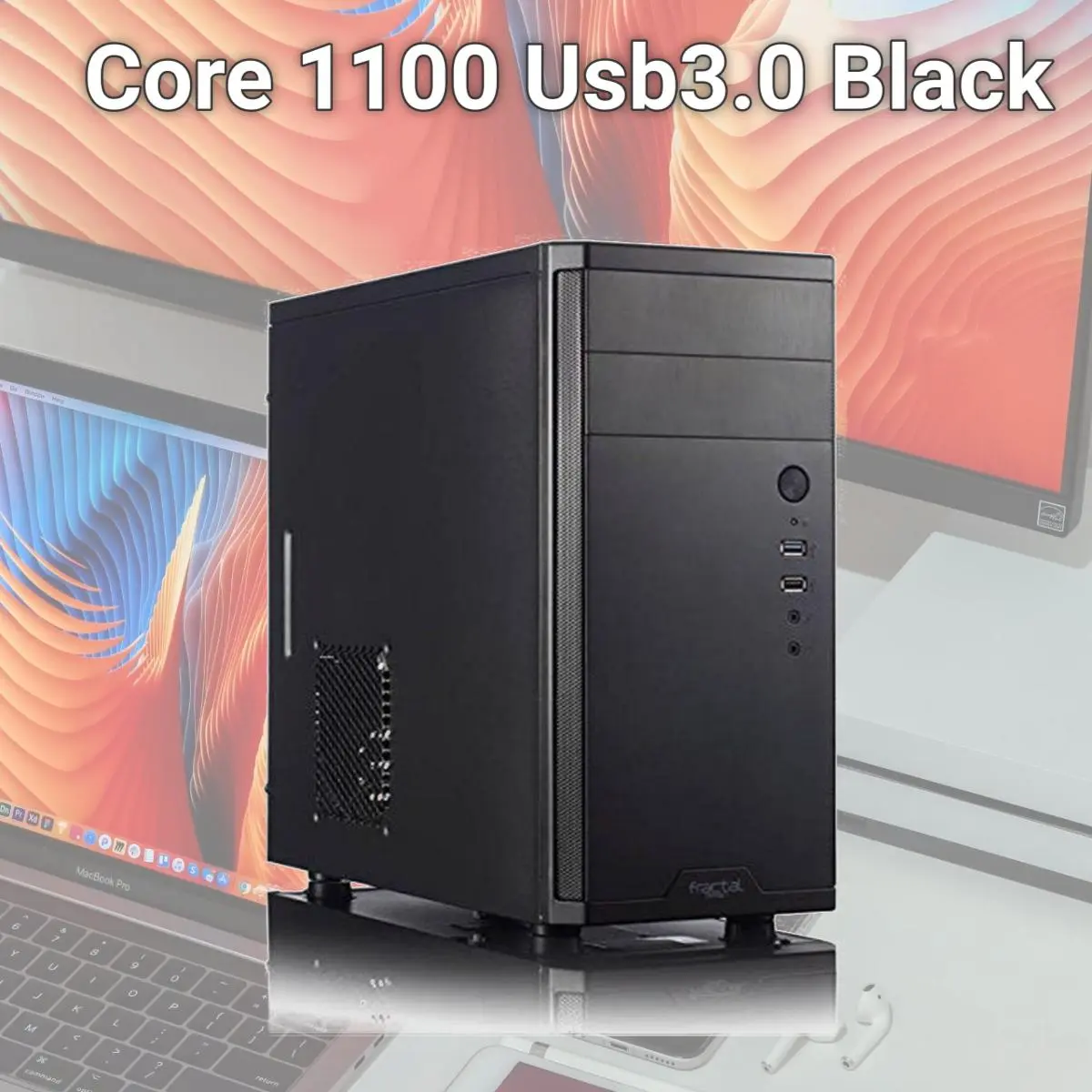 Fractal Design Core 1100 FD CA CORE 1100 BL,Black