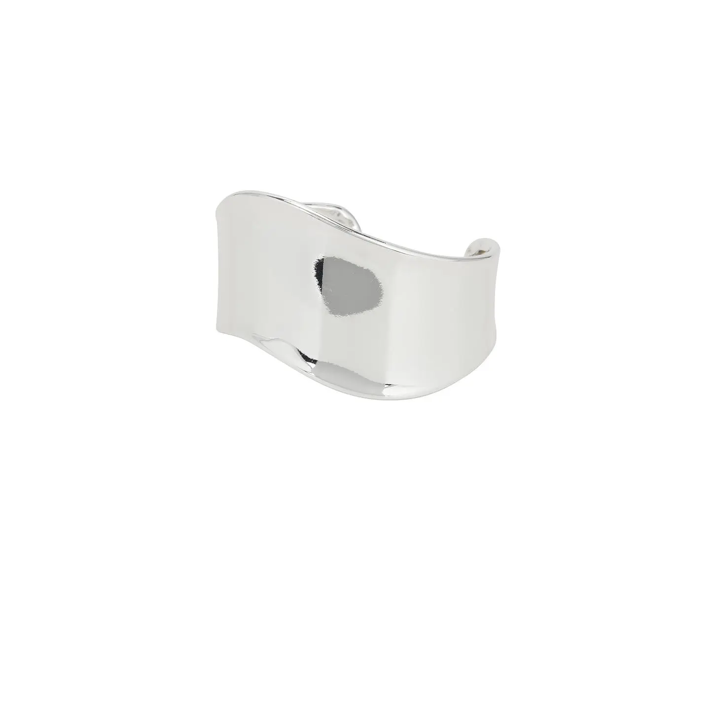 Ettika Smooth Cuff Bracelet in Silver
