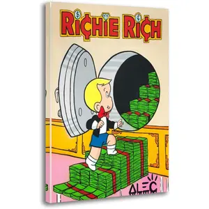 Richie Opening Safe with Bills Poster Decorative Painting Canvas Wall Art Living Room Posters Bedroom Painting