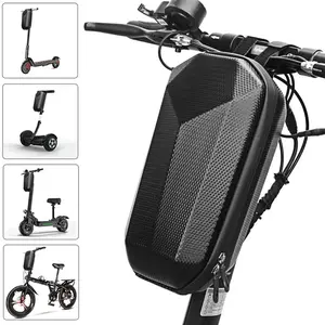 Waterproof Front Hanging EVA Hard Shell Storage Bag for Electric Scooter Bicycle Car Accessories Universal Fit Durable Spacious Organizer Essentials Carry