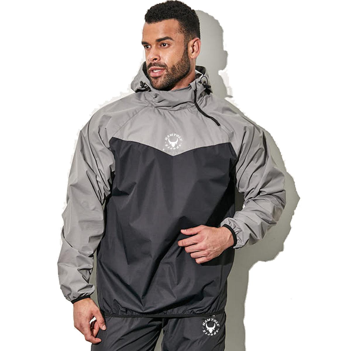 HAMTOLU Unisex Sauna Suit SportswearSweat SuitBoxing Exercise Jacket and PantsFitness Training ClothesOutdoorfun AthleticWorkout Women Men