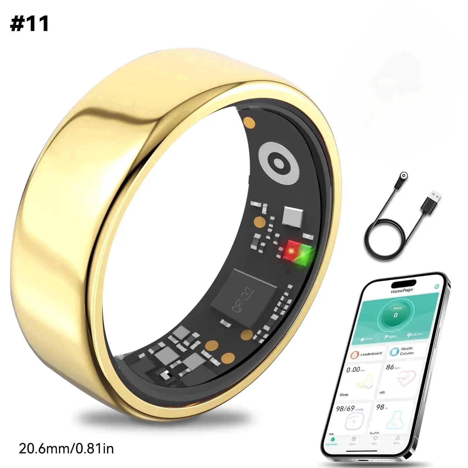 2026 New Waterproof Smart Ring Fitness Tracker Heart Rate Sleep Stage Activity Tracking Wearable Health Moni Smart Ring Health Tracker, Blood Oxygen & Heart Rate Monitor, Long Lasting Battery Sleep Ring, Waterproof Fitness Ring # Fitness activity tracker