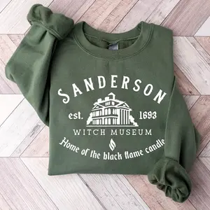 Sanderson Witch Museum Crewneck Sweatshirt, Vintage Halloween Sweatshirt, Hocus Pocus Black Flame Candle Sweatshirt, Sanderson Sisters Sweater, Spooky Fall Gift