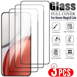 3pcs Screen Protector for Magic 8 Lite/pro/Magic8, Magic 7/7 Pro/lite, Magic 6/6 Pro/lite, X9d/x8c/x9c/x9b, 9h Hardness, Anti-Fingerprint, Bubble-Free, Accessories