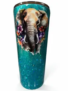 32 ounce Elephant epoxy tumbler