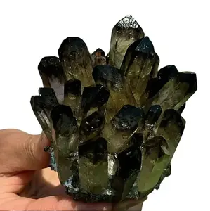Natural Smoky Quartz Cluster Mineral Specimen (310g+), New Aura Energy Healing Crystal, Reiki Home Decor Piece