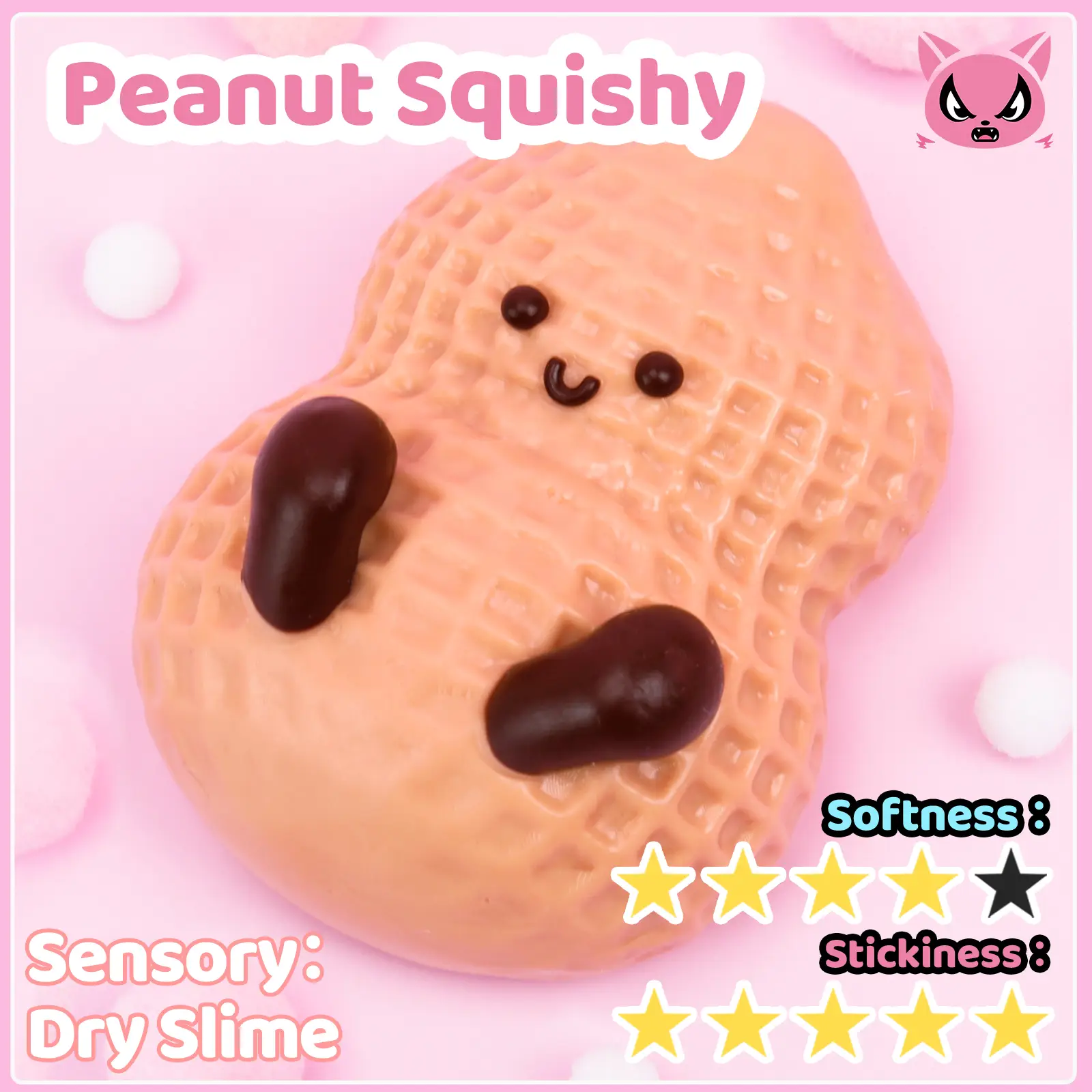 [Angerbaby] Squeeze Toy Stress Relief Toys Sticky Squishy mochi toy Sensory Fidget Toy toys for kid decompression toy Non-Toxic Children's Day gift-W2