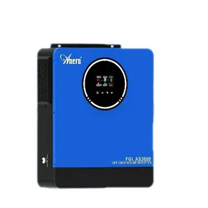 3.6KW 24V Solar Hybrid Inverter 110/120VAC Off Grid Pure Sine Wave Power Inverter Built-in 110A MPPT Controller