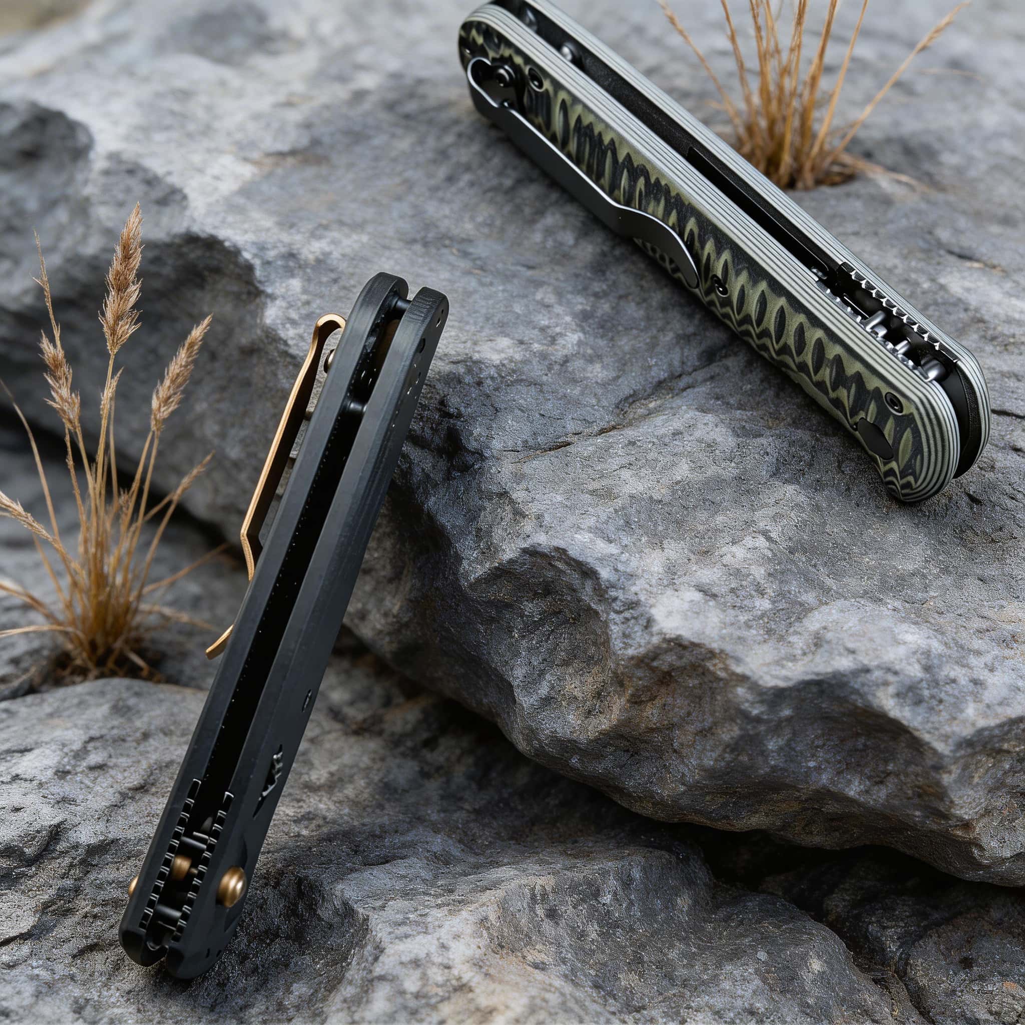 D2 Battlewash Folding Tool with G10 Handle & Button Lock | Premium Neck Tool Set for Camping, Hiking & EDC | Ideal Gift for Outdoor Enthusiasts