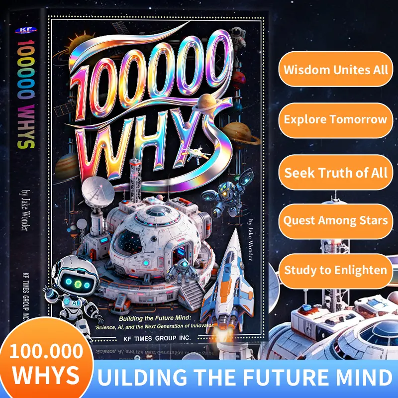 【WLF Books】Modern English Series Children’s Encyclopedia “Why are there 10,000?” — Paperback edition, supplementary reading for primary school students, Answers AI, topics include aerospace, renewable energy, biology, astronomy, geography, and constellati