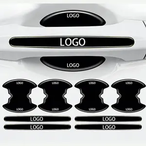 8-piece set for Honda car door handle bowls; anti-collision protective stickers, scratch protection; automotive accessories/decals; universal vehicle/truck door handle bowl protector—anti-collision, scratch-protection sticker decals
