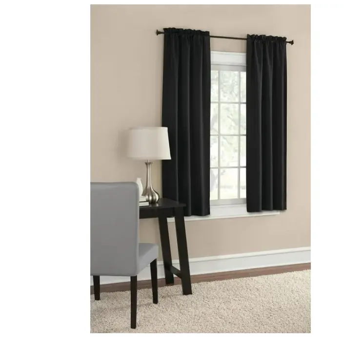 Blackout Curtain Panels Set of 2 - Black 30" W x 63" L Blackout Curtain Panels Set of 2 - Black 30" W x 63" L