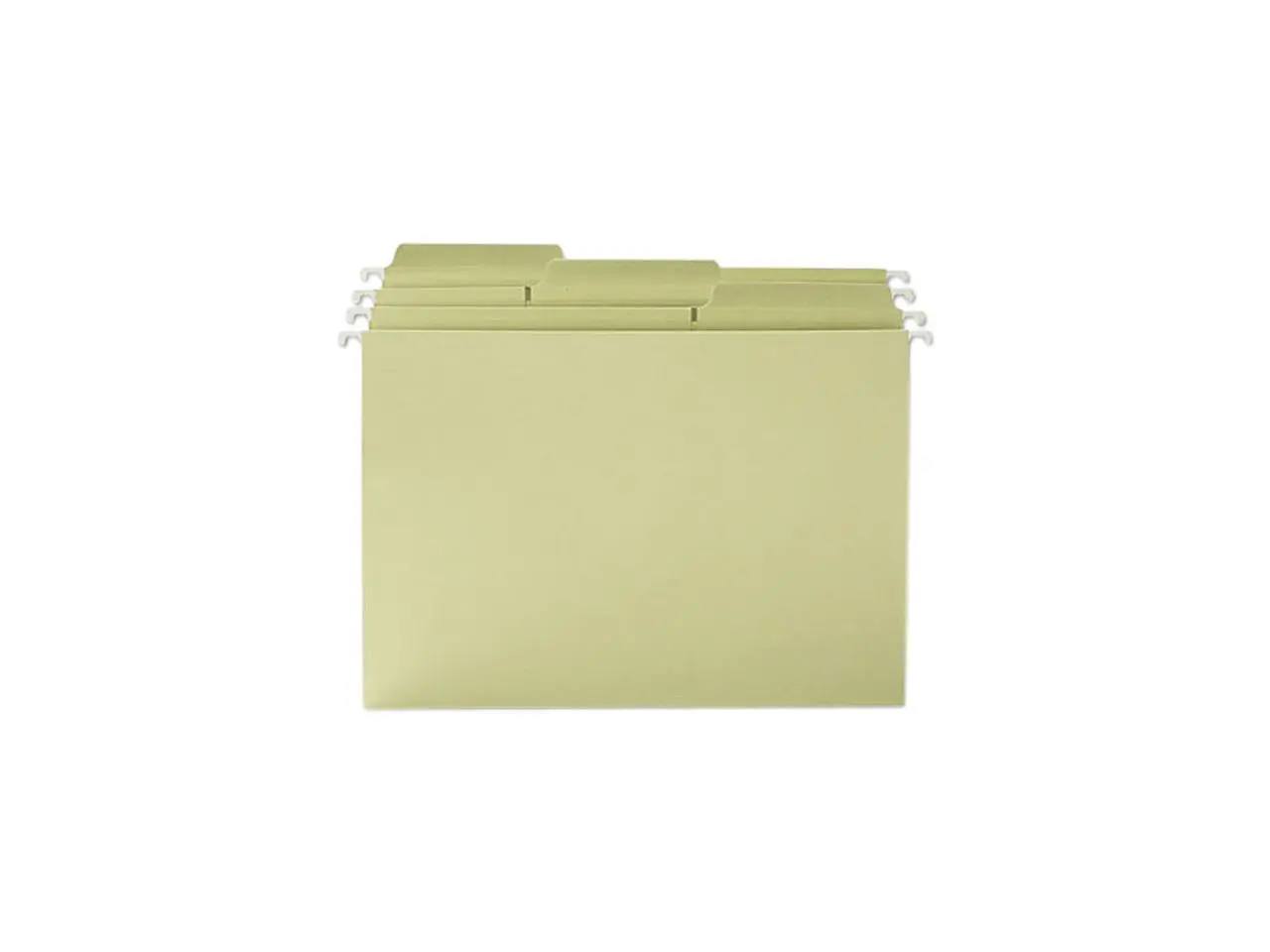 Smead 64082 FasTab Hanging File Folders, 1/3 Tab, Letter, Moss Green, 20/Box