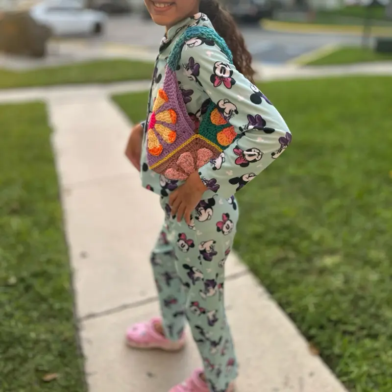 Cute handmade mesh bag