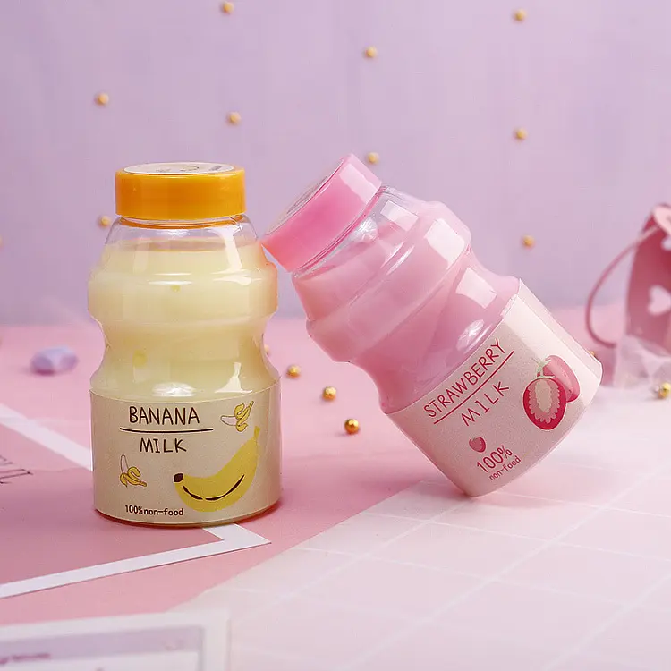 Fruit-flavored Xiaolele Water Bucket Slime Fake Water Putty Non-Stick Foaming Sand Plasticine Nasal Mucus Children's Toy Vibrant Stress Relief Tool glitter dumpling