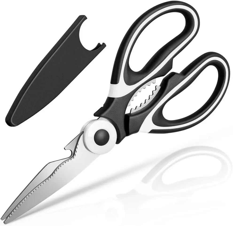 Kitchen Shears - Kitchen Scissors Heavy Duty Stainless Steel Food Shears for Cutting Meat, Fish, Poultry Shears Multipurpose Utility Scissors, gift