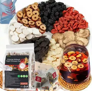 Ginseng Eight Treasure Tea CombinationScented Tea RedDate Wolfberry Tea Men's Tea HealthTea Mulberry Herbal Formula Health Tea Kidney Tea Formula