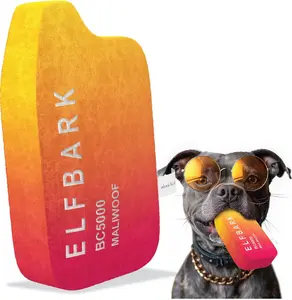 Puff Parody Dog Toy – Funny Squeaky Dog Toys for Interactive Play and Training – Durable, Easy to Clean, Birthday Gifts for Small, Medium and Large Dogs - Peach