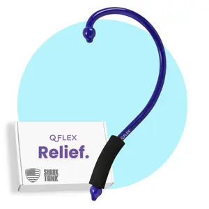 QFlex Personal Massage Tool - As Seen On Shark Tank! Experience Ultimate Relief Today With QFlex - Ergonomic Design for Comfortable Easy Use, Durable and Light Weight - Perfect for at Home, at the Gym, and On-The-Go