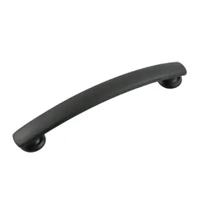 212 MAIN 128mm Center-Center Cabinet & Drawer Pull, Matte Black Door Hardware Handle