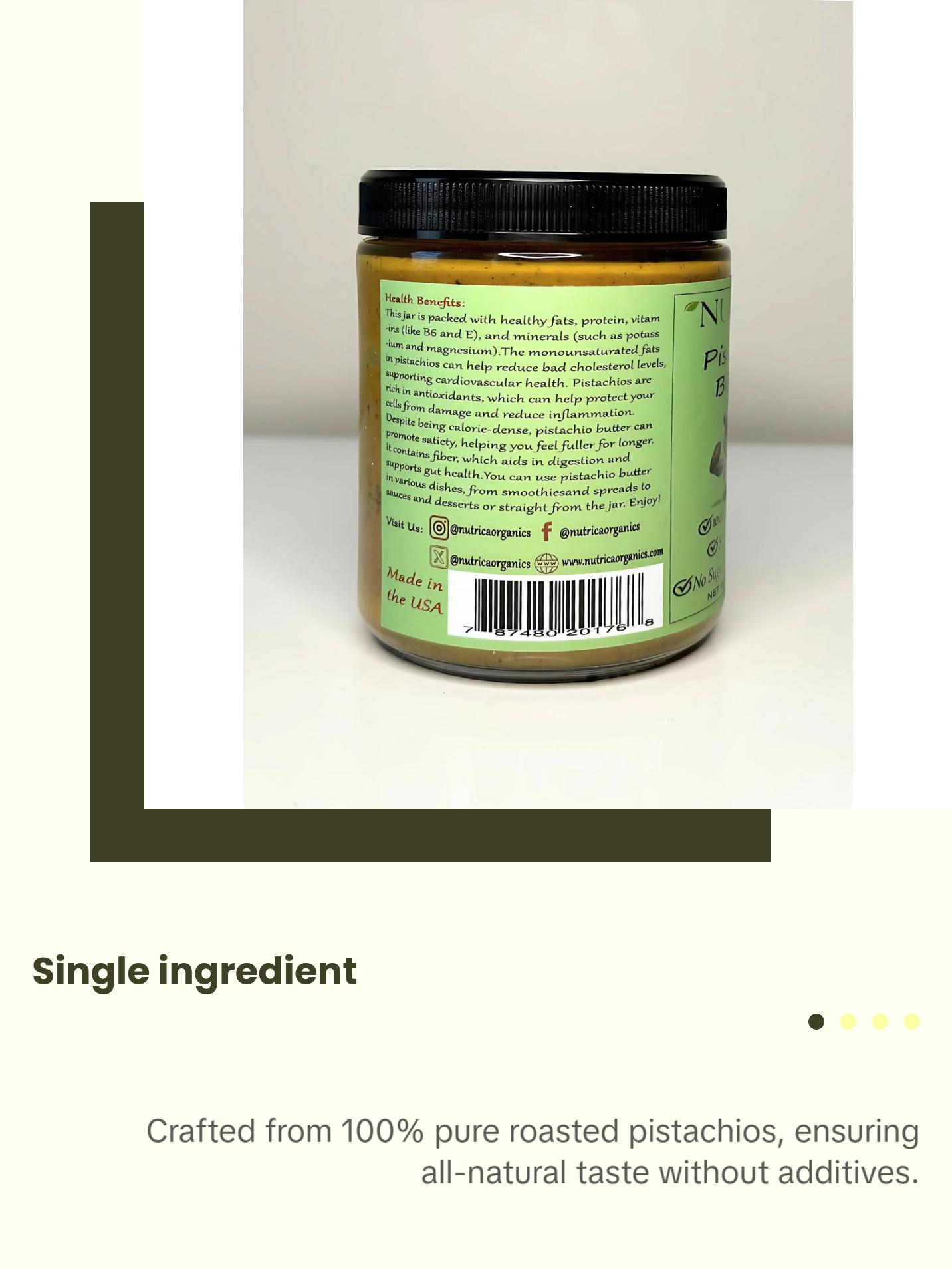 100% Natural Pistachio Butter