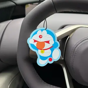 Car Air Freshener Hanging Pendant, Ice Cube Design, Japanese Cartoon Anime Style, Car Vent Clip, Home Decor Accessory