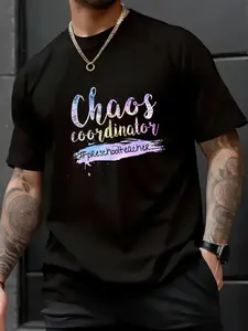 100% Cotton Unisex Chaos Coordinator Tee Cute Preschool Teacher T-shirt for Men Women - Choose Love Not Fear T-Shirt – Short Sleeve, Unisex Tee