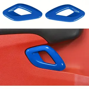 2pcs/Set Dodge Challenger 2015-2023 Car Door Inner Door Handle Cover Trim Accessories for Dodge Challenger 2015-2023(Blue, 2pcs/Set)