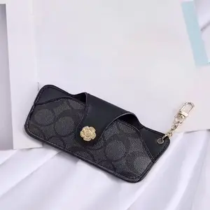 Portable Eyeglass Case with Keychain, Protective Storage Bag for Reading Glasses and Sunglasses, Essential for Daily Use and Travel