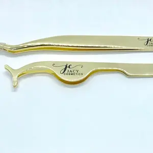 GOLD EYELASH TWEEZERS
