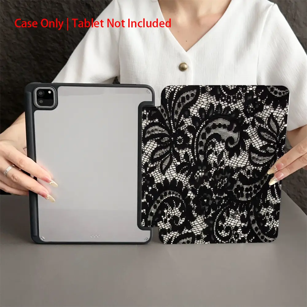 Foldable Lightweight Protective iPad Case Accessories, Compatible with iPad mini4/6/10th (7.9in/8.3in/10.2in), Ideal for Work & Travel